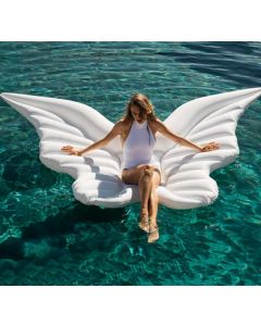 White Butterfly Wings Pool Float